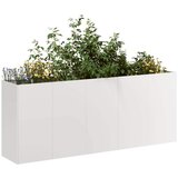 Maison Chic Cvetlični Lonec - Cvetlično korito 200x40x80 cm iz nerjavečega jekla, (21790515) | Shoptok.si