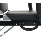  prenosiva kozmetička stolica od umjetne kože 185 x 78 x 76 cm crna | shoptok.hr