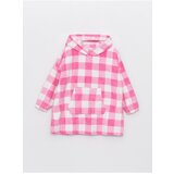 LC Waikiki Hooded Plaid Long Sleeve Girl's Plush Pajama Top Cene