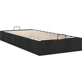 vidaXL Otomanski posteljni okvir brez vzmetnice črn 80x200 cm blago | Shoptok.si
