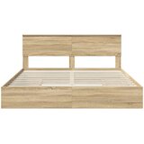  Krevet s od storage Sonoma hrast 180 x 200 cm Konstruirano drvo | shoptok.hr
