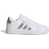 Adidas Patike za devojčice Grand Court 2.0 K, GW6506, Belo-srebrne | Eponuda.com