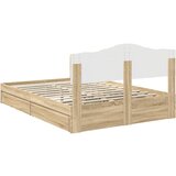 Krevet s od storage Sonoma hrast 160 x 200 cm Konstruirano drvo | shoptok.hr