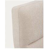 Kave Home Bež oblazinjena zakonska postelja iz šenilje s prostorom za shranjevanje z letvenim dnom 180x200 cm Dafra – | Shoptok.si