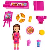 Mini Doll Set with Cash Register, Saleswoman, Hamburger, Ice Cream Accessories | Shoptok.si