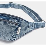 Pull&Bear Torbica za okrog pasu moder denim | Shoptok.si