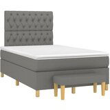  The Living Store Box spring postelja z vzmetnico temno siva 120x190 cm blago - Box Spring Postelja, (21446526) | Shoptok.si