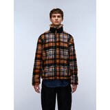 Napapijri Flis jakna 'T-Montepiana' plava / morsko plava / moka smeđa / narančasta | shoptok.hr