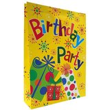Eureka ukrasna kesa jumbo party yellow 33x45x10 cm