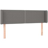  Uzglavlje s ušima tamnosivo 147x16x78/88 cm od tkanine | shoptok.hr