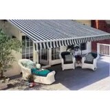  Sklopiva motorizirana tenda 600 cm plavo-bijela | shoptok.hr