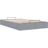 vidaXL Otomanski posteljni okvir brez vzmetnice siv 120x200 cm blago | Shoptok.si