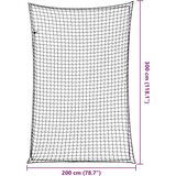 vidaXL Mreža za prikolico z elastično vrvjo črna 3x2 m PP | Shoptok.si