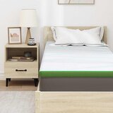  Nadmadrac Bijela i zelena 80 x 200 cm Jakard tkanina | shoptok.hr