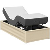  Električni podesivi okvir kreveta Krem 200 x 70 x 33,5 cm Čelik | shoptok.hr