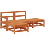  Vrtna dnevna garnitura 4 pcs Voščeno rjava Trdna borovina, (5000269499) | Shoptok.si