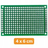Rosfix dvostranska univerzalna plošča za izdelavo prototipov pcb 40 x 60 mm (zelena), (22016800) | Shoptok.si