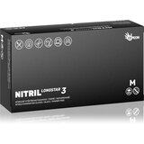Espeon Nitril Longstar3 Black nitrilne rukavice bez pudera veličina M 2x50 kom | shoptok.hr