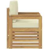  2 Komad Set vanjskih sofa Poliester Bijela i Krem | shoptok.hr