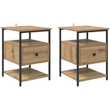 Noćni ormar s ladicama 2 pcs Umjetnički hrast 40 x 42 x 56 cm | shoptok.hr