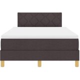  LED Box Spring Krevet Tamno smeđa 120 x 200 cm tkanina | Eponuda.com