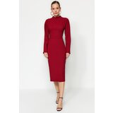 Trendyol Claret Red Chiffon Midi Dress Cijene