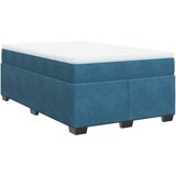 The Living Store Box spring postelja z vzmetnico temno modra 120x200 cm žamet - Box Spring Postelja, (21492350) | Shoptok.si