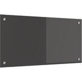  Kuhinjski zid Tamno siva 80 x 40 cm Staklo otporno na udarce | shoptok.hr