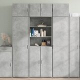 Ormarić za pohranu boja betona 70x42,5x225 cm konstruirano drvo | Eponuda.ba