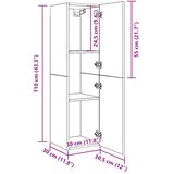 TV ormarić staro drvo 30,5x30x110 cm konstruirano drvo | shoptok.hr