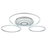 Globo 67824-60 - prigušiva LED plafonska lampa MILES 60W/230V 80,8x99,2 cm srebrna + daljinski upravljač | Eponuda.com
