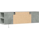 vidaXL Zidni TV ormarić s LED svjetlima boja betona 135x31x39,5 cm | shoptok.hr