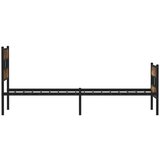 vidaXL Metalni okvir kreveta bez madraca boja hrasta 90x190 cm | shoptok.hr