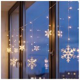 Brilagi LED božićna zavesa 77xLED/3xAA/USB 3,8m pahulje topla bela | Eponuda.com
