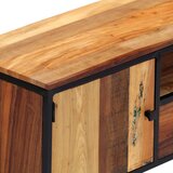 TV ormarić 120x30x40 cm od masivnog obnovljenog drva i čelika | Eponuda.com