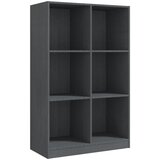 vidaXL Knjižna omara siva 70x33x110 cm trdna borovina, (20705960) Cene