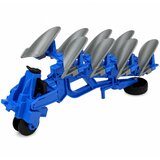  Agricultural Tractor with Multi-furrow Plow Lights Sounds Yellow 1:24 | Shoptok.si