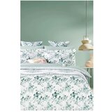Mila Home Bijela/zelena posteljina za bračni krevet/za produženi krevet od renforce pamuka s uključenom plahtom/4-dijelna 200x220 cm – | shoptok.hr