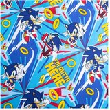 Jerry Fabrics Modra enojna bombažna otroška posteljnina 140x200 cm Sonic "Let´s go" – | Shoptok.si