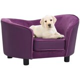 SOFA za pse bordo 69 x 49 x 40 cm od pliša i umjetne kože | shoptok.hr