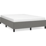 Maison Chic Posteljni okvir - Dvoposteljna postelja - Zakonska postelja brez vzmetnice temno siv 140x190 cm blago-J12917, (21767425) Cene