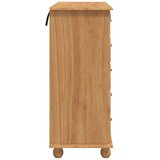 Komoda ASKIM Smeđa 91 x 40 x 95,5 cm Čvrsto borovo drvo | shoptok.hr