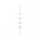 Songmics Angled Telescopic Shelf Stand for Bathrooms, White, 85-305 cm, BCB001A | shoptok.hr