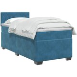  Boxspring krevet s madracem Tamno plava 90 x 200 cm Baršun | shoptok.hr