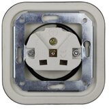  Elhard - Keramička retro zidna utičnica sa ramom 230V, crna | Eponuda.com