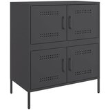  The Living Store Komoda črna 68x39x79 cm jeklo - Komoda, (21496199) | Shoptok.si