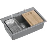 Quadron sudoper MARC WORKSTATION srebrno siva/čelik s daljinskim upravljanjem | shoptok.hr