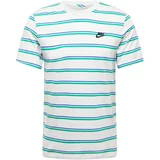 Nike Sportswear Majica 'CLUB' plava / tirkiz / crna / bijela