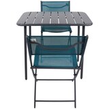 Gardenson SET ZA BALKON kovina, umetna masa, tekstil črna črna, turkizna Slike