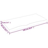 Stolna Mizna plošča svetlo rjava 100x50x6 cm obdelana trdna hrastovina, (20818474) | Shoptok.si